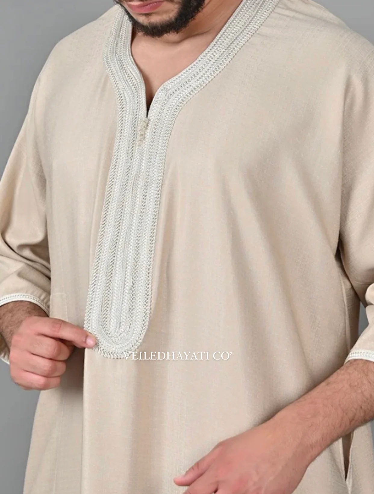 Beige Gandoura - Image 3