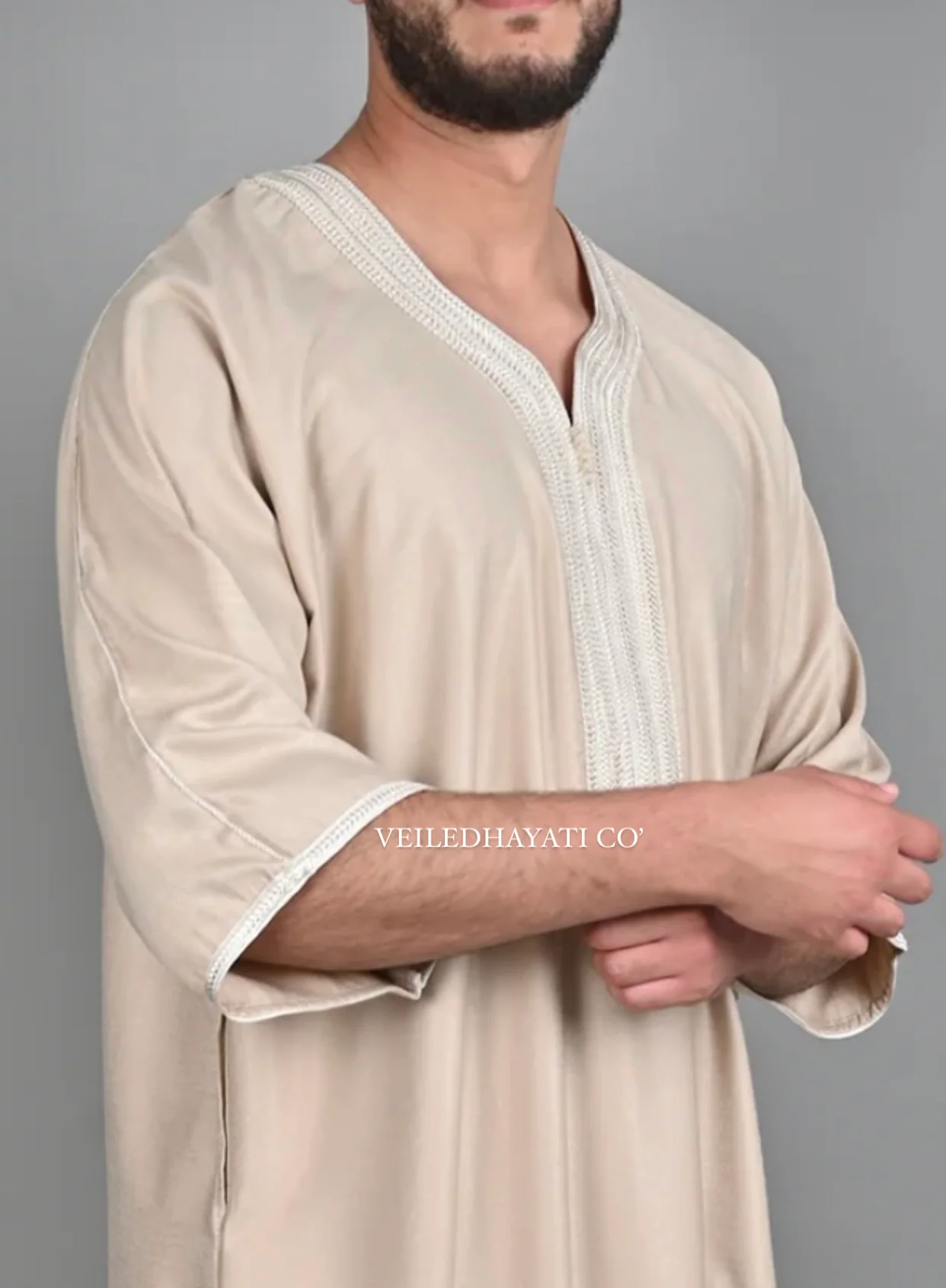 Beige Gandoura - Image 4