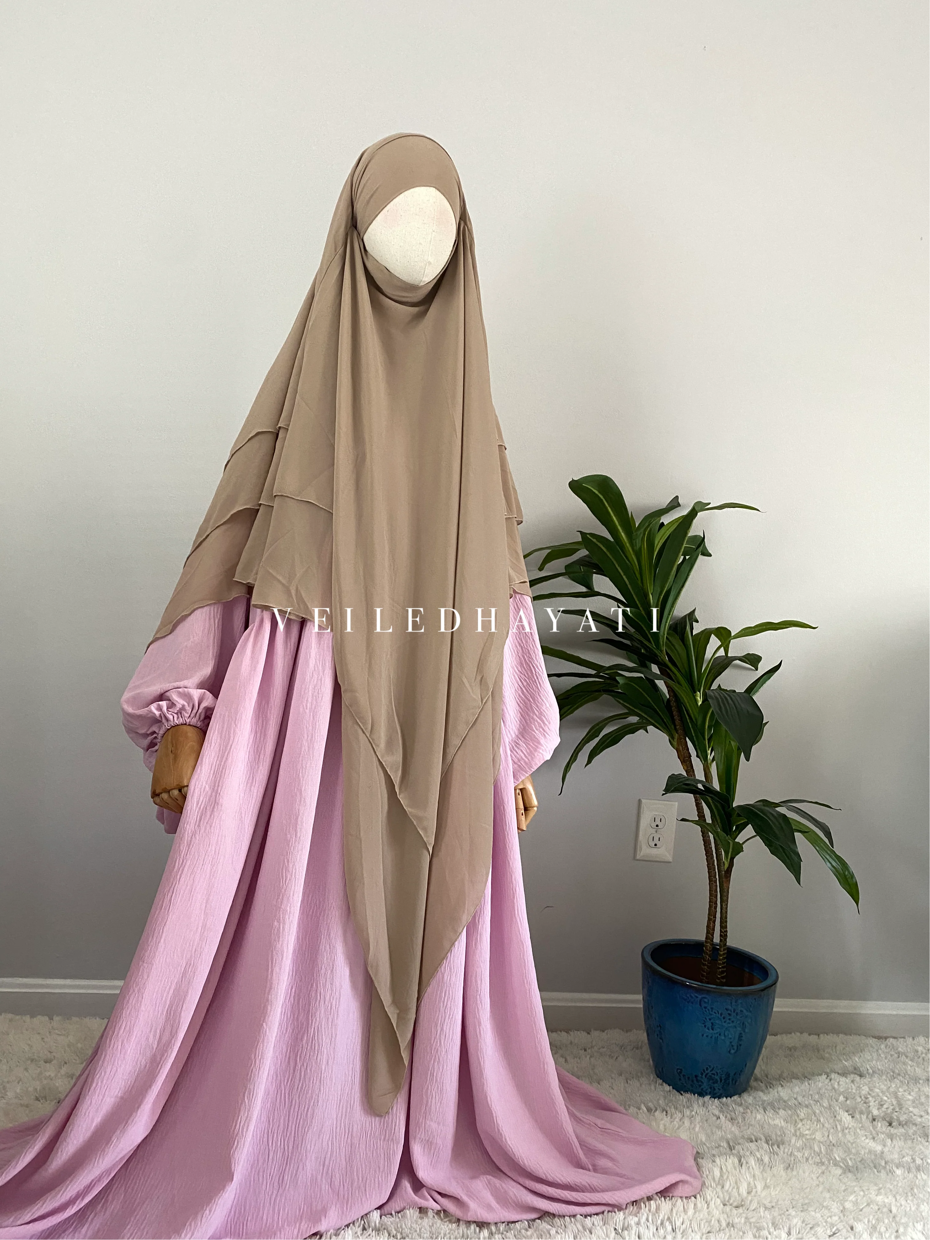 ♡ Beige | Yasmin Khimar ♡ - Image 3