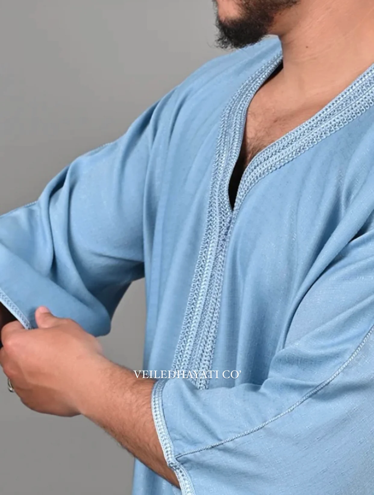 Baby Blue Gandoura - Image 3