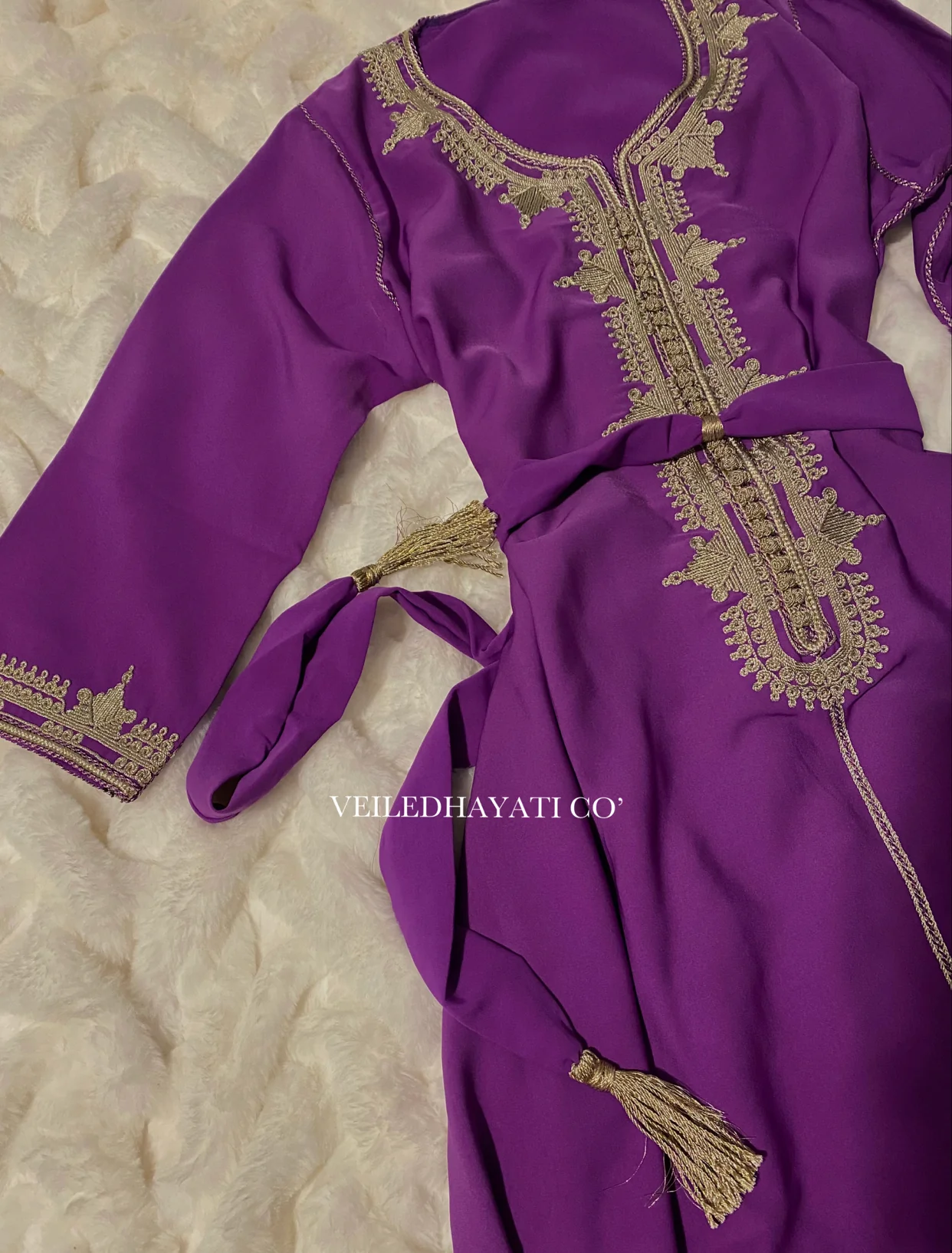 Purple Rose Kaftan *hand-stitched* - Image 3