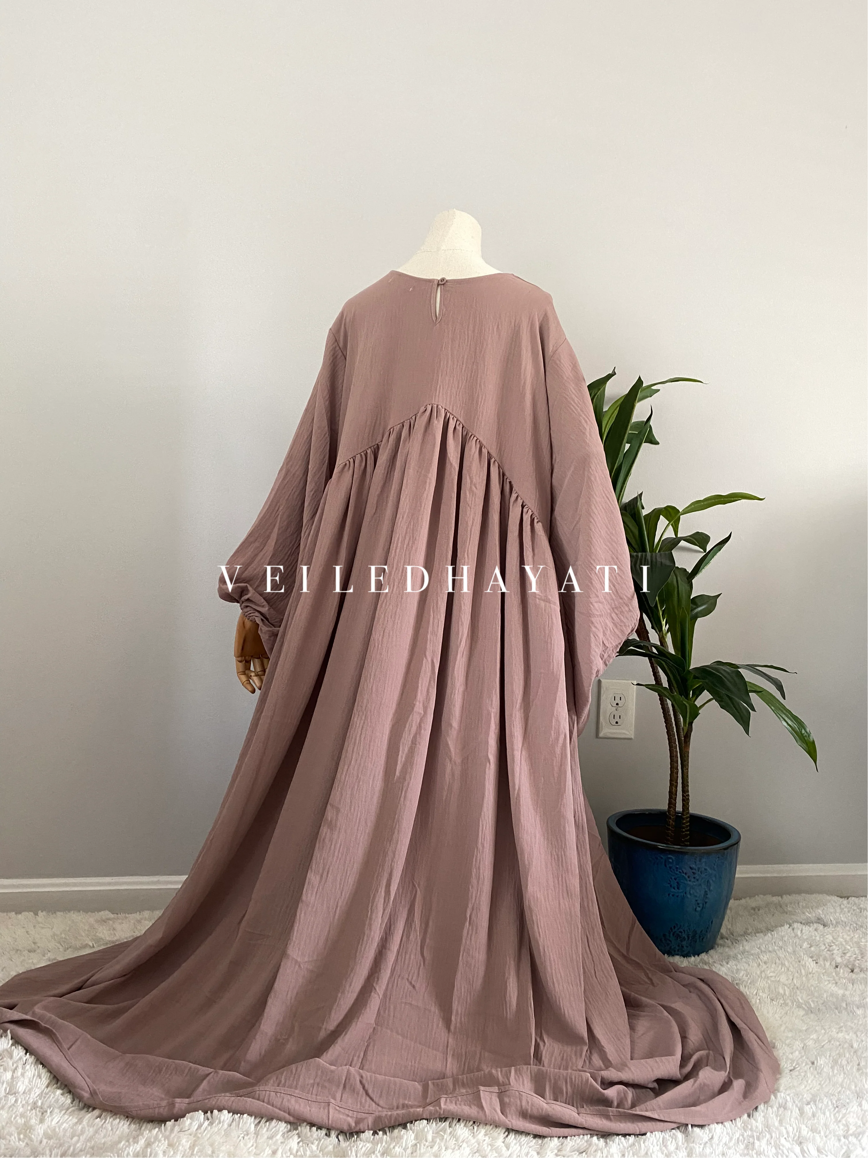 ♡ Soft Taupe | Asiyah Abaya ♡ - Image 3
